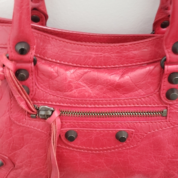 100%Authentic Balenciaga ClassicCityBag Red Small - Picture 3 of 16
